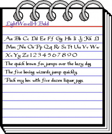 LightWave114 Bold animated font preview