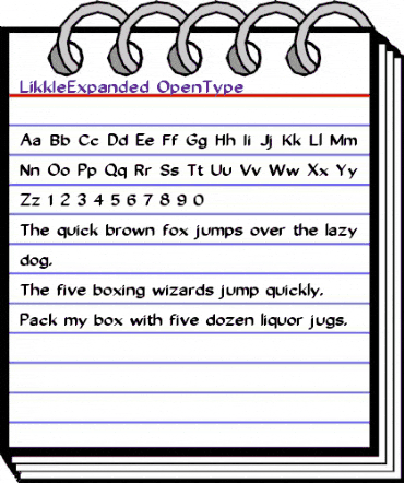 Likkle Expanded Regular animated font preview Likkle Expanded Regular animated font preview