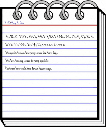 Lil Hvy Leftie Regular animated font preview