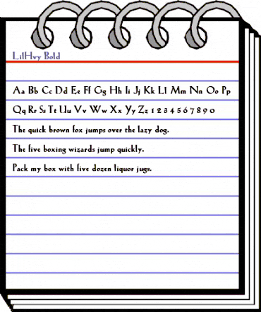 LilHvy bOLD Bold animated font preview