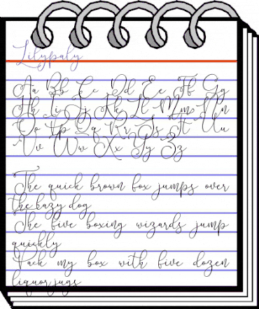 Lilypaly Regular animated font preview Lilypaly Regular animated font preview