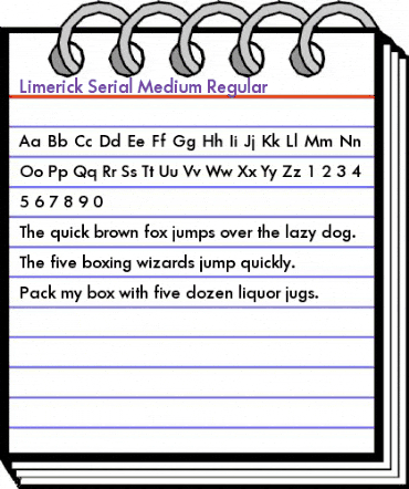 Limerick-Serial-Medium Regular animated font preview Limerick-Serial-Medium Regular animated font preview