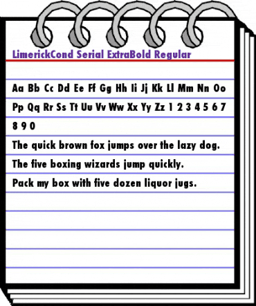 LimerickCond-Serial-ExtraBold Regular animated font preview LimerickCond-Serial-ExtraBold Regular animated font preview