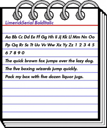 LimerickSerial BoldItalic animated font preview LimerickSerial BoldItalic animated font preview
