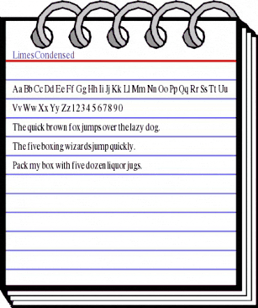 LimesCondensed Regular animated font preview LimesCondensed Regular animated font preview