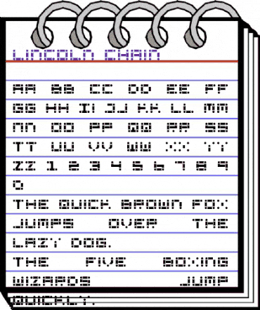 Lincoln Chain Regular animated font preview Lincoln Chain Regular animated font preview