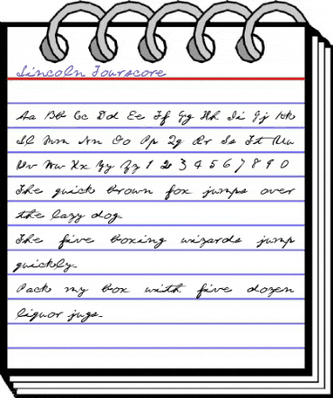 Lincoln Fourscore Regular animated font preview Lincoln Fourscore Regular animated font preview