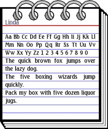 Linda Regular animated font preview Linda Regular animated font preview