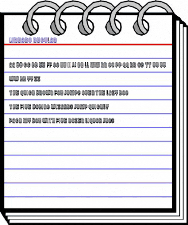 Linearo Regular animated font preview