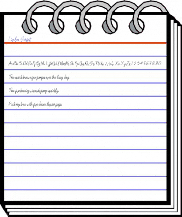 Linoleo Script Regular animated font preview Linoleo Script Regular animated font preview