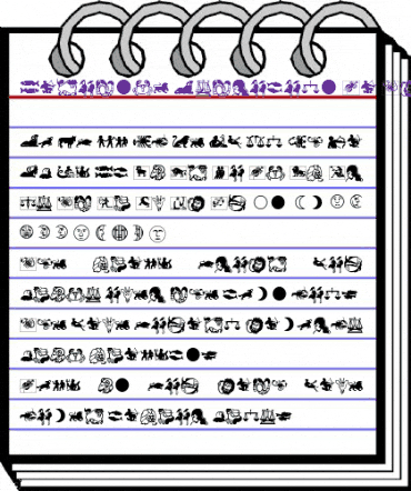 Linotype Astrology Pi Regular animated font preview