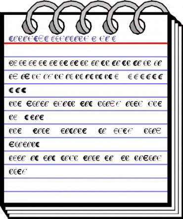 Linotype EuroFont A to F Regular animated font preview