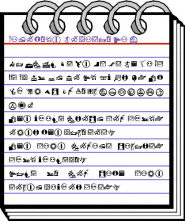 Linotype Holiday Pi Regular animated font preview