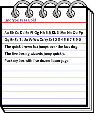 LTPisa Regular Bold animated font preview LTPisa Regular Bold animated font preview