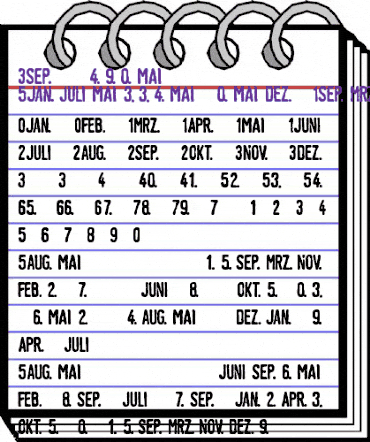 LinotypeTagesstempel Mager Regular animated font preview