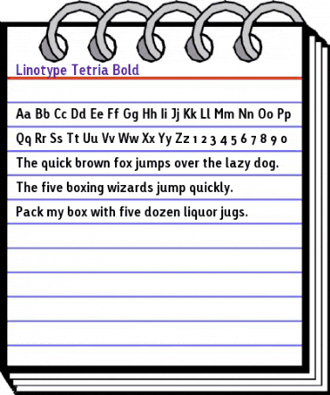 LTTetria Bold Regular animated font preview