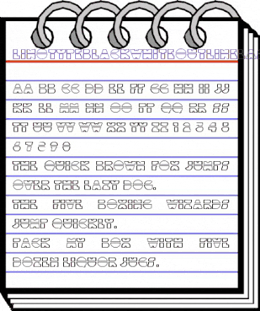 LTBlackWhiteOutLineLaser Black animated font preview LTBlackWhiteOutLineLaser Black animated font preview
