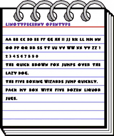 LTCerny Regular animated font preview LTCerny Regular animated font preview