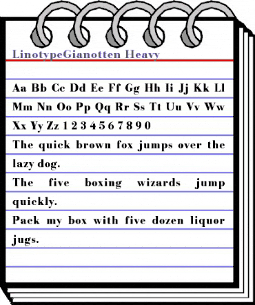 LTGianotten Regular Bold animated font preview LTGianotten Regular Bold animated font preview