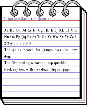 LTGianotten Regular Regular animated font preview LTGianotten Regular Regular animated font preview