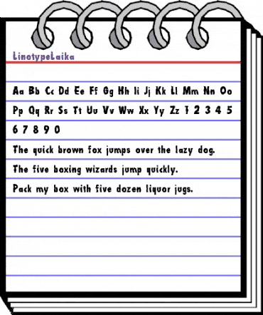 LTLaika Medium animated font preview