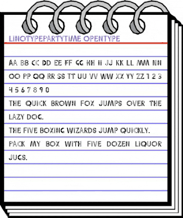 LTPartyTime Regular animated font preview LTPartyTime Regular animated font preview