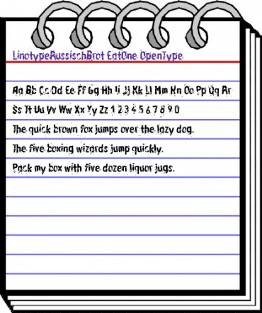 LTRussischBrot EatOne Regular animated font preview LTRussischBrot EatOne Regular animated font preview