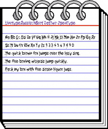 LTRussischBrot EatTwo Regular animated font preview LTRussischBrot EatTwo Regular animated font preview