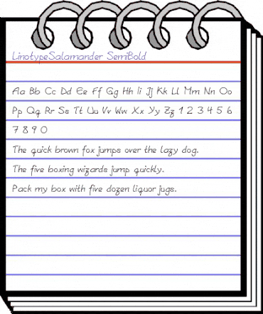 LTSalamander Regular Bold animated font preview LTSalamander Regular Bold animated font preview