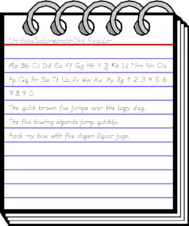 LTSalamanderDbl Regular Regular animated font preview