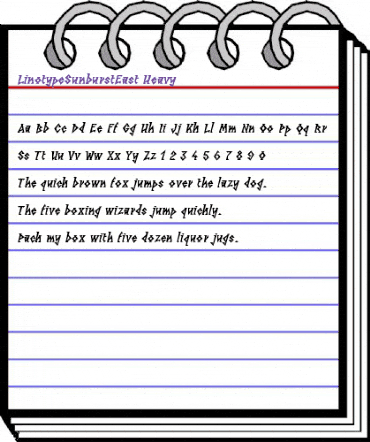 LTSunburstEast Bold animated font preview LTSunburstEast Bold animated font preview