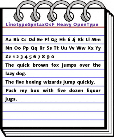 LinotypeSyntaxOsF Heavy animated font preview LinotypeSyntaxOsF Heavy animated font preview