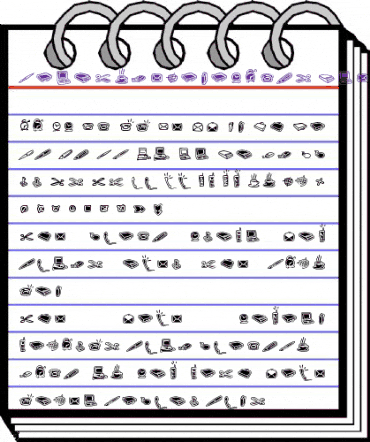 LTZigibacks One Regular animated font preview