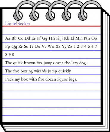 LionelBecker Regular animated font preview LionelBecker Regular animated font preview