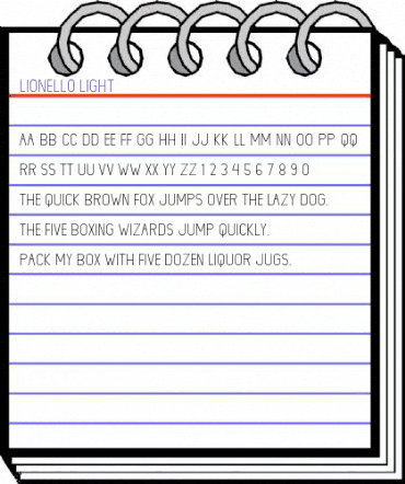 LIONELLO Light animated font preview LIONELLO Light animated font preview