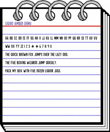 Liquid Amber DEMO Regular animated font preview Liquid Amber DEMO Regular animated font preview