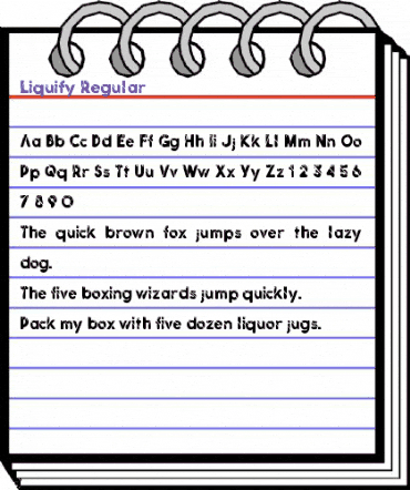 Liquify Regular animated font preview Liquify Regular animated font preview