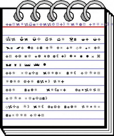 Lisboa Dingbats Symbols Regular animated font preview