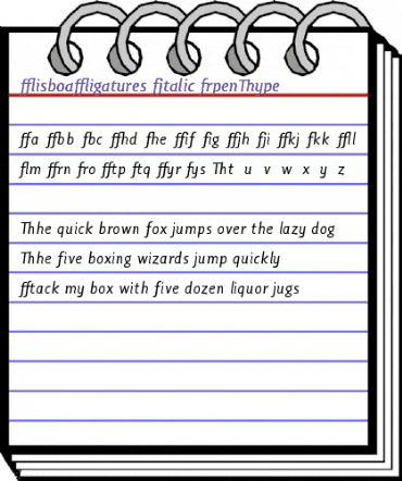 Lisboa Ligatures Italic animated font preview Lisboa Ligatures Italic animated font preview