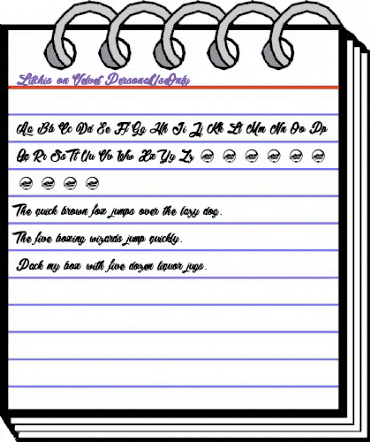 Litchis on Velvet_PersonalUseOnly Regular animated font preview Litchis on Velvet_PersonalUseOnly Regular animated font preview