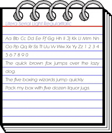 Litera-Serial-Light RegularItalic animated font preview Litera-Serial-Light RegularItalic animated font preview