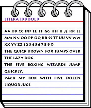 LiteratDB Bold animated font preview LiteratDB Bold animated font preview