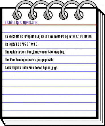 Lithia Light animated font preview Lithia Light animated font preview