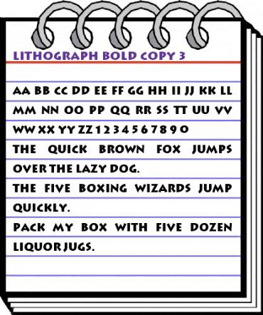 Lithograph Bold animated font preview