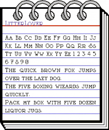 LitterLover Regular animated font preview LitterLover Regular animated font preview