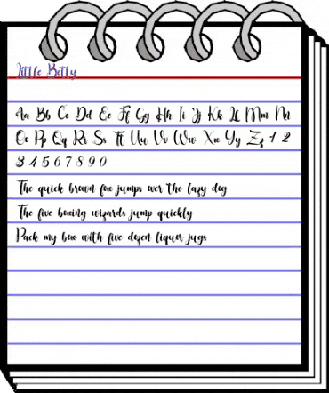 Little Betty Regular animated font preview Little Betty Regular animated font preview