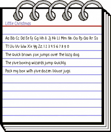 Little Christmas Regular animated font preview