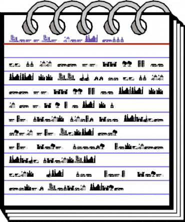 Little City 2000 Regular animated font preview