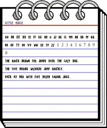LITTLE MALLE Regular animated font preview LITTLE MALLE Regular animated font preview