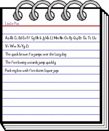 Little Pat Regular animated font preview Little Pat Regular animated font preview